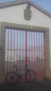 Foggy, misty morning but you can just see the lighthouse on the left!