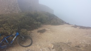 Mist at Cape St Vincent near very big cliff drops!